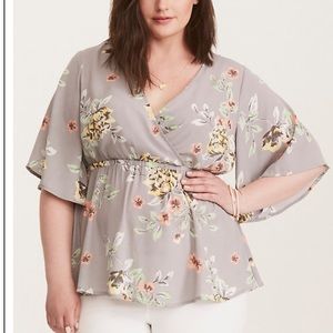 Floral Print Babydoll Top
